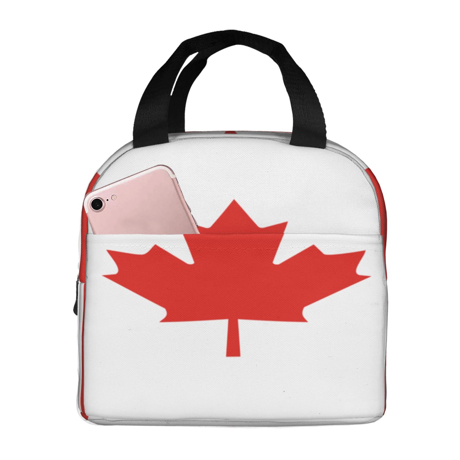Women Bags Canada - กระเป๋าใส่อาหารกลางวันลายธงชาติแคนาดาสำหรับผู้หญิง กระเป๋าเก็บความเย็นแบบพกพา กล่องอาหารกลางวันสำหรับเด็กนักเรียน กล่องเบนโตะอเนกประสงค์