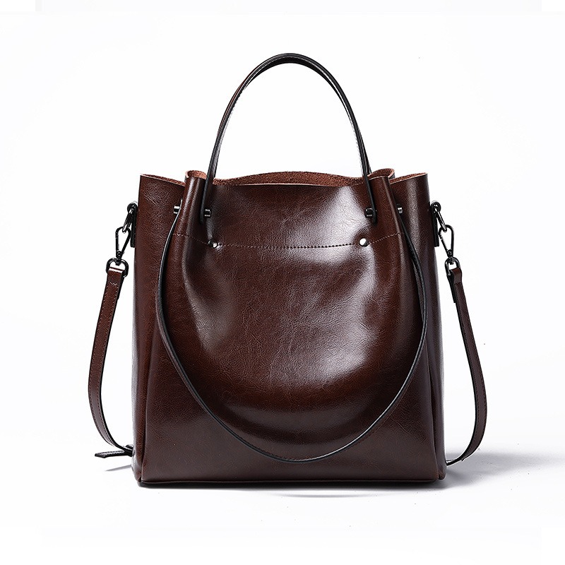 Top Handle Structured - กระเป๋าถือหนังวัวแท้สำหรับผู้หญิง ดีไซน์หรูหรา ทรงสวย จุของได้เยอะ เหมาะสำหรับใช้ในชีวิตประจำวันและธุรกิจ