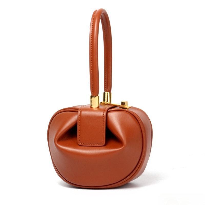 Top Handle Structured - กระเป๋าถือผู้หญิงหนังแท้ทรงหรูหรา จุของได้เยอะ ดีไซน์สวยงาม เหมาะสำหรับฤดูใบไม้ผลิและฤดูร้อน ใช้ได้ทุกวัน