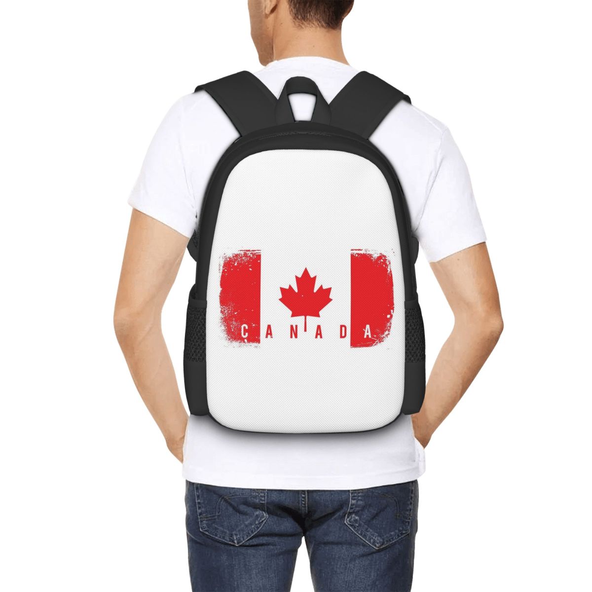 Women Bags Canada - ธงชาติแคนาดากระเป๋าเป้สะพายหลังนักเรียนกระเป๋าเดินทางเดินป่ากระเป๋าเป้สะพายหลังสำหรับผู้ชายผู้หญิงแฟชั่นกระเป๋าหนังสือกระเป๋าสะพายไหล่