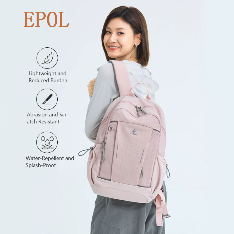 Women Bags 2026 Trends - EPOL ผู้หญิงกระเป๋าเป้สะพายหลังผ้าใบ 2026 เทรนด์น้ำหนักเบากระเป๋าแล็ปท็อปแฟชั่นการเดินทางแบบสบายๆกีฬาวิทยาลัยกระเป๋าโรงเรียน 3073-01 3073-13