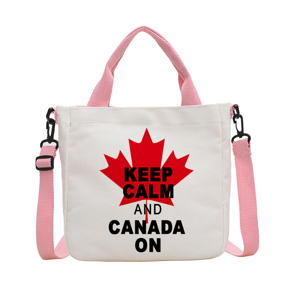 Women Bags Canada - กระเป๋าผ้าแคนวาสแบบถือจากแคนาดา สำหรับซื้อของ ใช้ซ้ำได้ เหมาะสำหรับผู้หญิง
