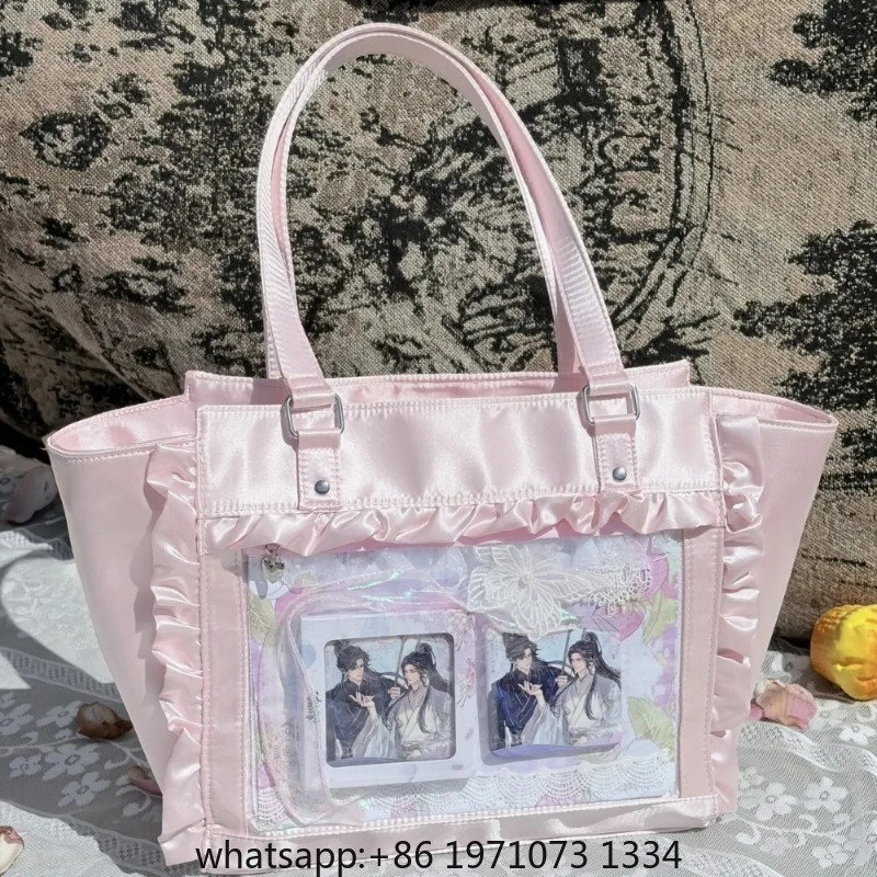 Women'S Japanese Bags - กระเป๋าอิตะสีชมพูหวานสไตล์โลลิต้าแบบใหม่สำหรับผู้หญิง กระเป๋าสะพายใสขนาดใหญ่สไตล์ญี่ปุ่น กระเป๋าถือสไตล์ฮาราจูกุน่ารักสำหรับผู้หญิง สวยงามตามหลักสุนทรียศาสตร์