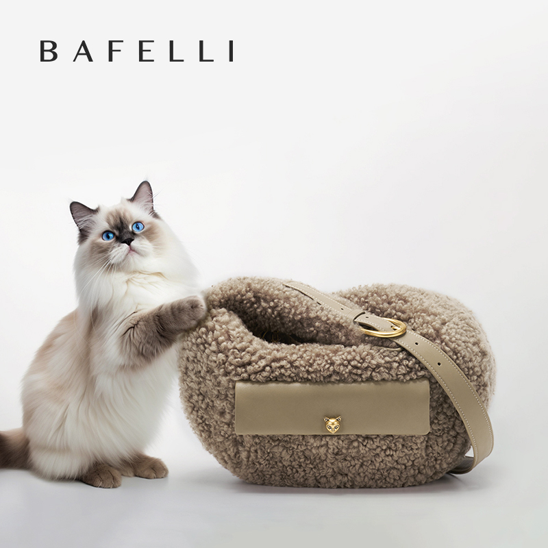 Women Bags Offers - ใหม่Minimalist Luxury Designer Small-Nicheยี่ห้อขนสัตว์แท้Crossbody Semi-Circularกระเป๋าใต้วงแขนพกพาCrescent Casualผู้หญิง