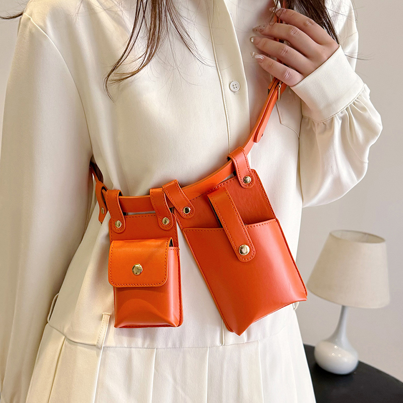 Women'S Bags At M&S - Designerผู้หญิงเอวกระเป๋า2024ฤดูร้อนกระเป๋าเข็มขัดแพ็คโทรศัพท์แนวโน้มสีCandyหนังไหล่Crossbodyกระเป๋าLady Fanny Pack