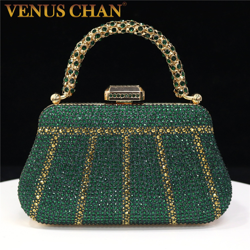 Women Bags Offers - กระเป๋าถือคลัทช์ประดับเพชรกระเป๋าสายโซ่ยาวเป็นที่นิยมในไนจีเรียกระเป๋างานราตรีสวยงามสวยงาม