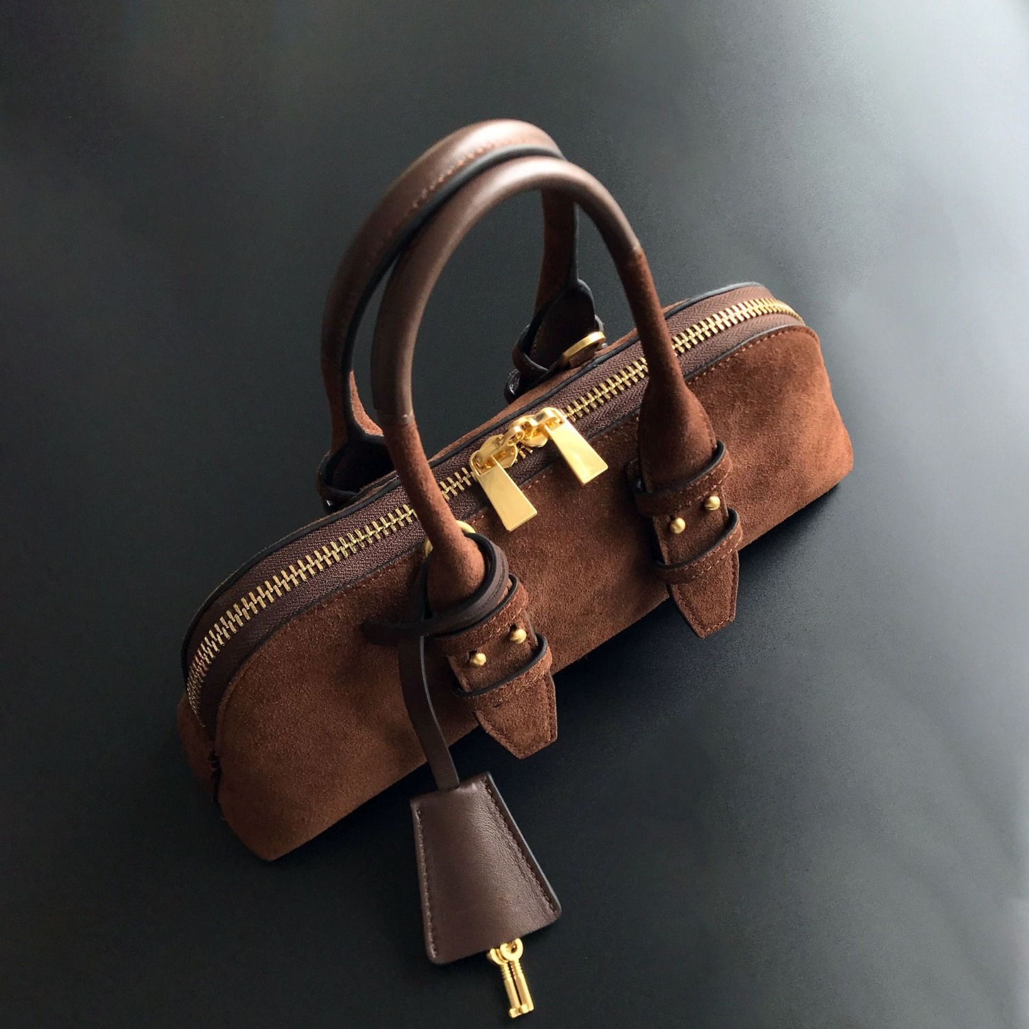 กระเป๋าหนังแท้สำหรับผู้หญิง, ก - Top Handle Structured บทวิจารณ์และราคา