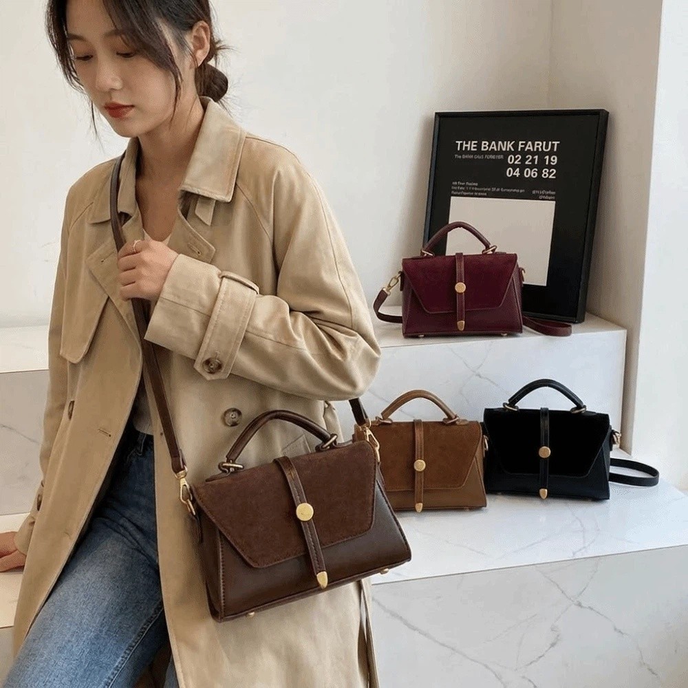 กระเป๋าสะพายข้างหนัง PU สีทอง  - Women Bags Golden บทวิจารณ์และราคา