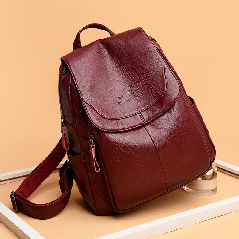 กระเป๋าเป้หนังแท้สไตล์วินเทจสำ - Women'S Vegan Bags บทวิจารณ์และราคา