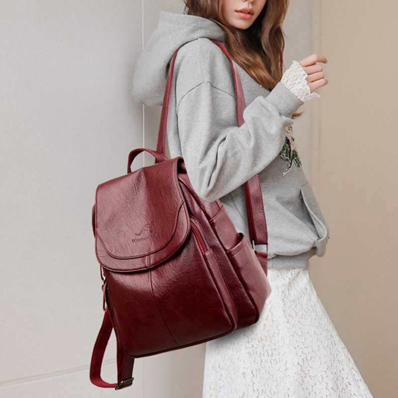 กระเป๋าเป้หนังแท้สไตล์วินเทจสำ - Women'S Vegan Bags บทวิจารณ์และราคา