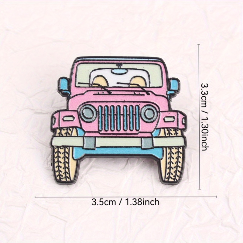 เข็มกลัดเคลือบการ์ตูนรถจี๊ปสีช - Women'S Jeep Bags บทวิจารณ์และราคา