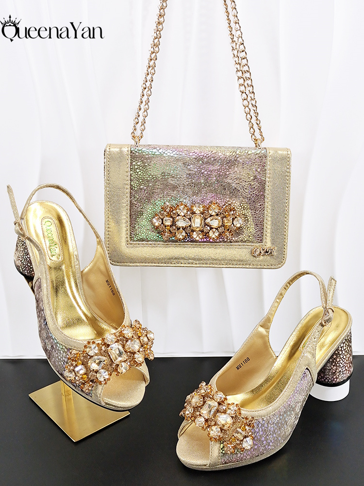 ชุดรองเท้าและกระเป๋าปาร์ตี้ Qu - Women Bags For Wedding บทวิจารณ์และราคา