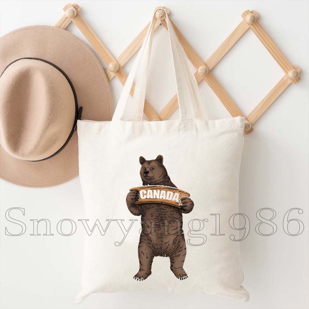 กระเป๋าผ้าแคนวาสลายธงชาติแคนาด - Women Bags Canada บทวิจารณ์และราคา