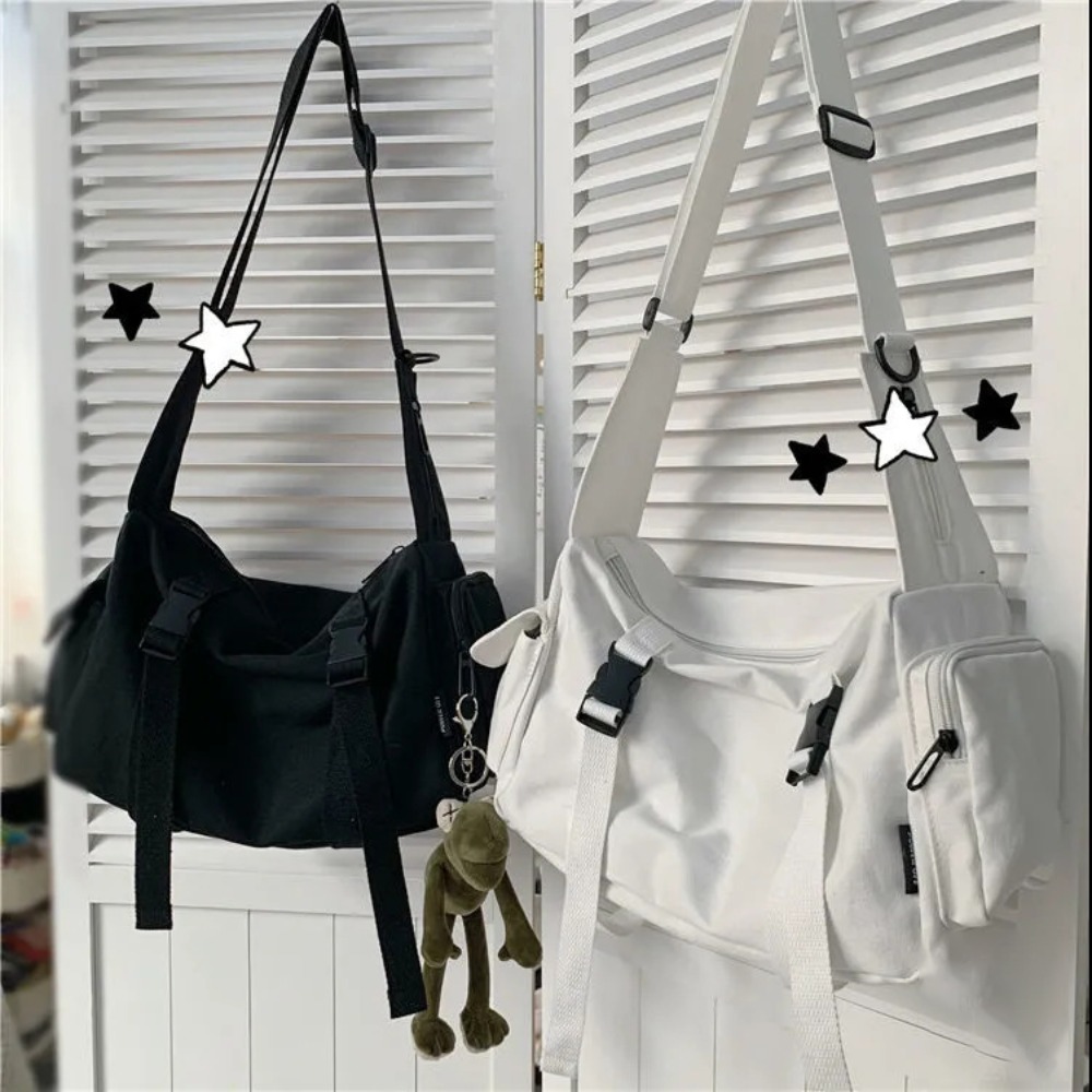 กระเป๋าผ้าใบสีดำดีไซน์ผู้หญิงก - Women'S Japanese Bags บทวิจารณ์และราคา