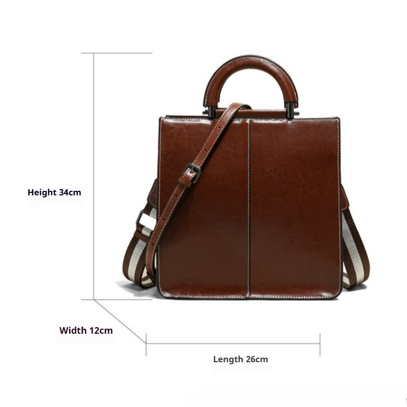 กระเป๋าโท้ทหนังแท้สำหรับผู้หญิ - Top Handle Structured บทวิจารณ์และราคา