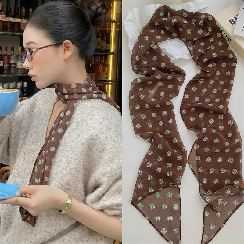 ผ้าพันคอไหมลายจุดและลายดอกไม้  - Women'S Vegan Bags บทวิจารณ์และราคา