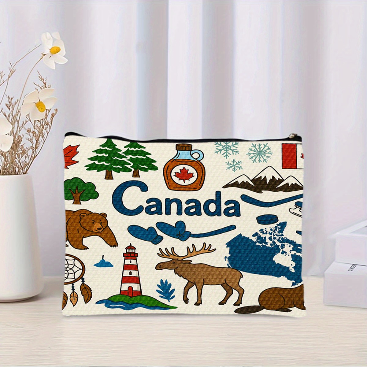 กระเป๋าเครื่องสำอางธีมแคนาดา - - Women Bags Canada บทวิจารณ์และราคา