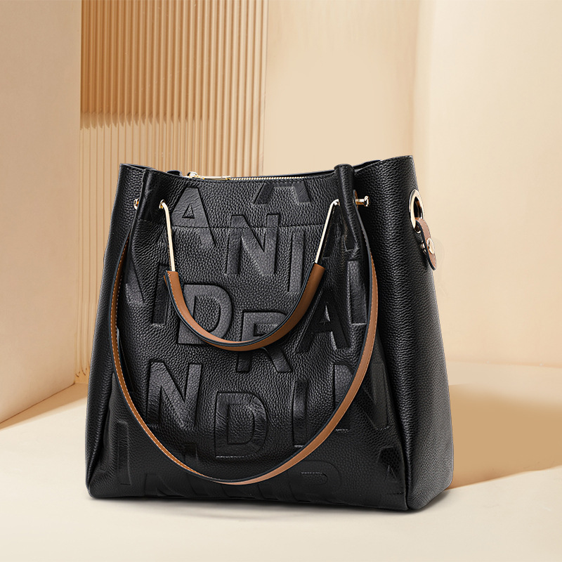 กระเป๋าสะพายไหล่ผู้หญิง หนังแท - Top Handle Structured บทวิจารณ์และราคา