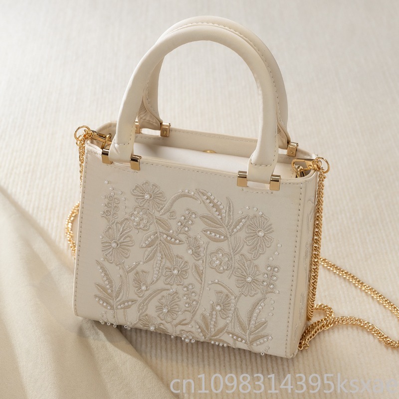 กระเป๋าถือปักลายมุกสไตล์วินเทจ - Top Handle Structured บทวิจารณ์และราคา