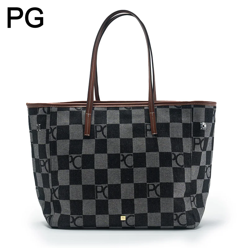 กระเป๋าถือผู้หญิงลายตาราง PG R - Women Bags Logo บทวิจารณ์และราคา