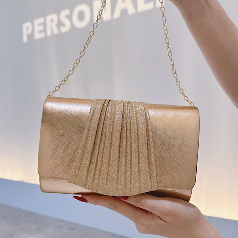 Golden กระเป๋าคลัทช์เย็นขนาดเล - Women Bags Golden บทวิจารณ์และราคา