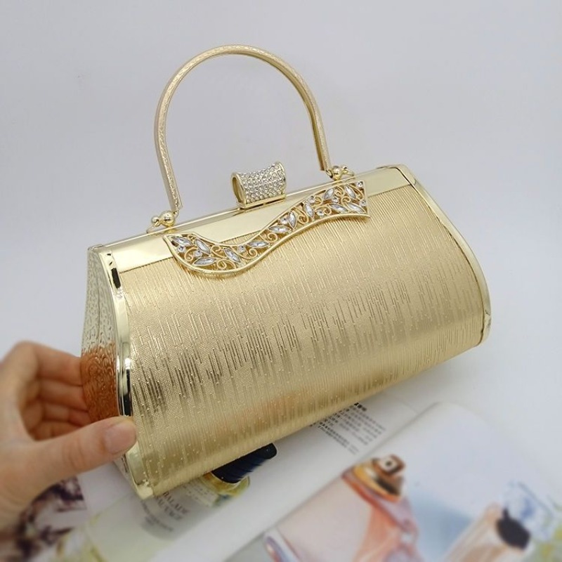 กระเป๋าถืองานเลี้ยงตอนเย็นสไตล - Women Bags Golden บทวิจารณ์และราคา