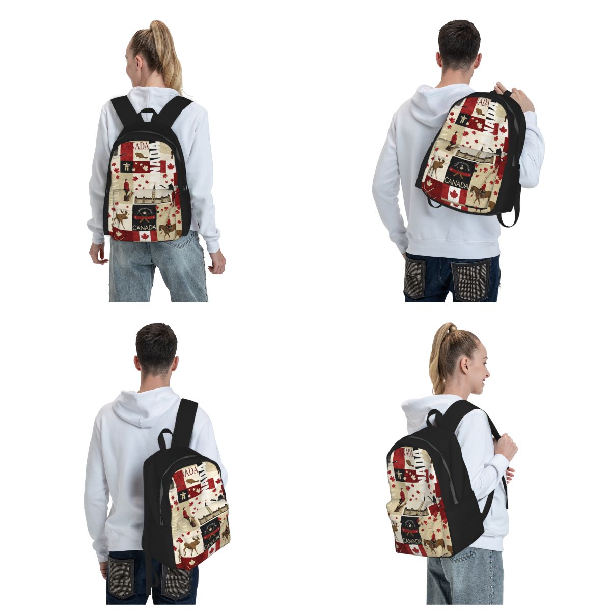ธงชาติแคนาดา กระเป๋าเป้สะพายหล - Women Bags Canada บทวิจารณ์และราคา